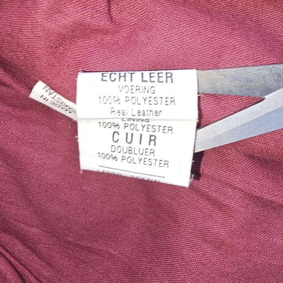 Rock And Roll Hall Of Fame Black Leather Moto Jacket with Red Lining Lg Zippers - Picture 5 of 12